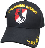 11th Armored Cavalry Regiment Black Horse Mens Cap [Black]