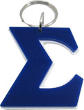 Phi Beta Sigma Symbol Outline Acrylic Key Chain [White]