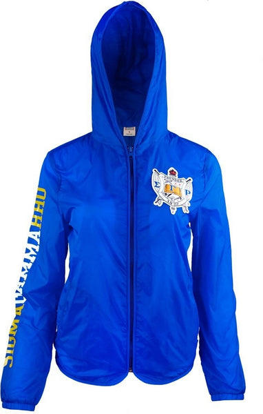 Big Boy Sigma Gamma Rho Divine 9 S1 Thin & Light Ladies Jacket With Pocket Bag [Royal Blue]