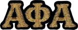 Alpha Phi Alpha Small Letter Iron-On Patch Set [Gold]