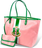 Big Boy Alpha Kappa Alpha Divine 9 Ladies Tote Bag [Pink]