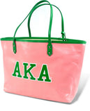 Big Boy Alpha Kappa Alpha Divine 9 Ladies Tote Bag [Pink]