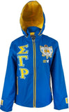 Big Boy Sigma Gamma Rho Divine 9 S5 Hooded Ladies Windbreaker Jacket [Royal Blue]