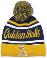 Big Boy Johnson C. Smith Golden Bulls S249 Beanie With Ball [Navy Blue]