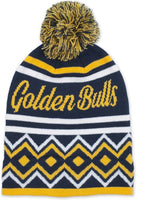 Big Boy Johnson C. Smith Golden Bulls S249 Beanie With Ball [Navy Blue]