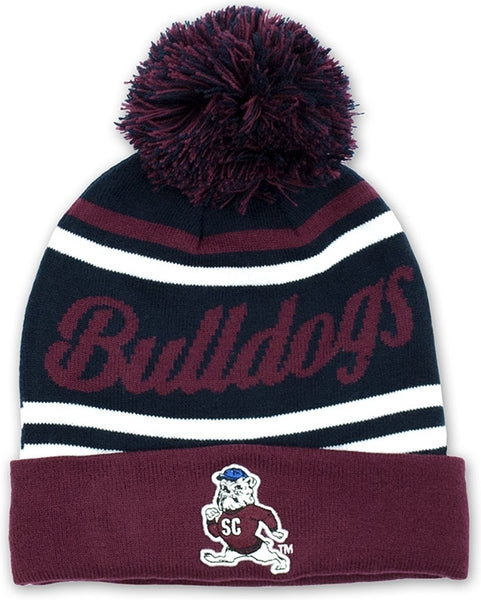 Big Boy South Carolina State Bulldogs S249 Beanie With Ball [Navy Blue]