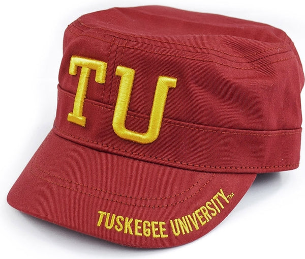 Big Boy Tuskegee Golden Tigers S145 Captains Cadet Cap [Crimson Red]