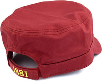 Big Boy Tuskegee Golden Tigers S145 Captains Cadet Cap [Crimson Red]