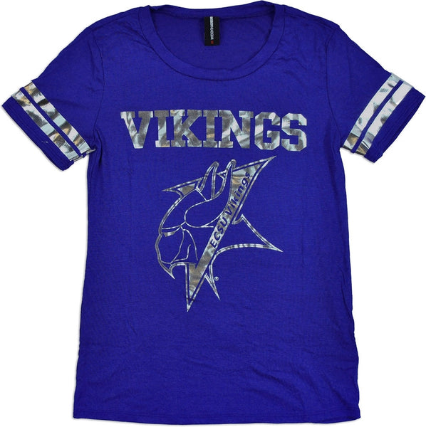 Big Boy Elizabeth City State Vikings Ladies Jersey Tee [Royal Blue]