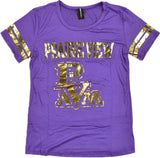 Big Boy Prairie View A&M Panthers Ladies Jersey Tee [Purple]