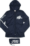 Big Boy Jackson State Tigers S1 Thin & Light Ladies Jacket With Pocket Bag [Navy Blue]