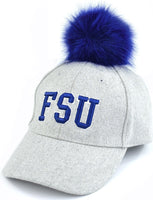 Big Boy Fayetteville State Broncos S148 Ladies Pom Pom Cap [Grey]
