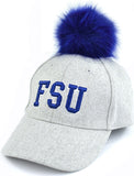 Big Boy Fayetteville State Broncos S148 Ladies Pom Pom Cap [Grey]
