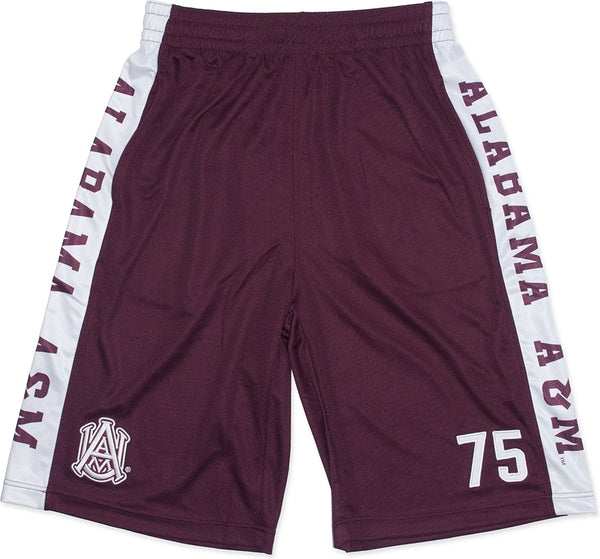 Big Boy Alabama A&M Bulldogs Mens Basketball Shorts [Maroon]