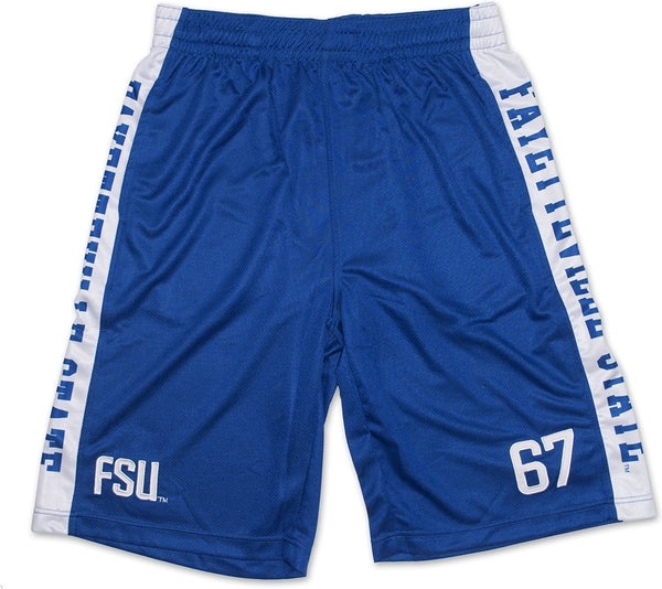 Big Boy Fayetteville State Broncos Mens Basketball Shorts [Royal Blue]