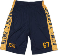 Big Boy Johnson C. Smith Golden Bulls Mens Basketball Shorts [Navy Blue]