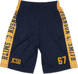 Big Boy Johnson C. Smith Golden Bulls Mens Basketball Shorts [Navy Blue]