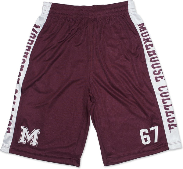 Big Boy Morehouse Maroon Tigers Mens Basketball Shorts [Maroon]