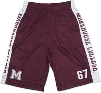 Big Boy Morehouse Maroon Tigers Mens Basketball Shorts [Maroon]