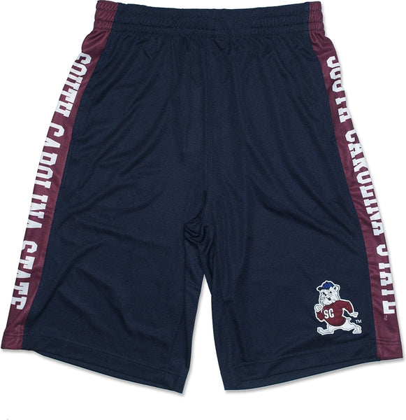 Big Boy South Carolina State Bulldogs Mens Basketball Shorts [Navy Blue]