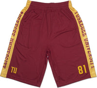 Big Boy Tuskegee Golden Tigers Mens Basketball Shorts [Crimson Red]