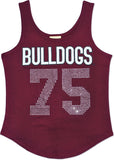 Big Boy Alabama A&M Bulldogs S2 Rhinestone Ladies Tank Top [Maroon]