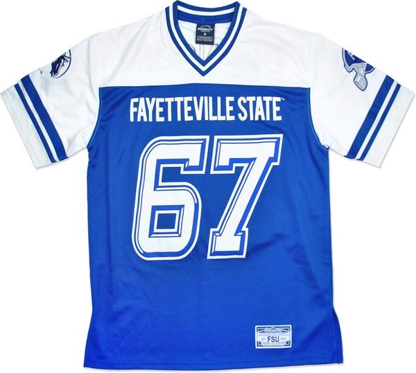 Big Boy Fayetteville State Broncos S9 Mens Football Jersey [Royal Blue]