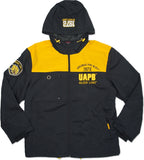 Big Boy Arkansas at Pine Bluff Golden Lions S3 Mens Windbreaker Jacket [Black]