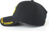 Vietnam Veteran Leaf Ribbon Shadow Mens Cap [Baseball Cap - Black]