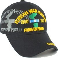 Korean War Veteran Forever Proud Map Shadow Mens Cap [Baseball Cap - Black]
