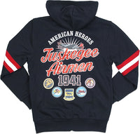 Big Boy Tuskegee Airmen S3 Mens Zip-Up Hoodie Jacket [Black]