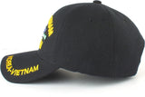 Korea-Vietnam War Veteran Ribbon Shadow Mens Cap [Baseball Cap - Black]