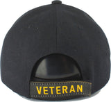 Korea-Vietnam War Veteran Ribbon Shadow Mens Cap [Baseball Cap - Black]