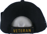 Vietnam + Desert Storm War Veteran Ribbon Shadow Mens Cap [Baseball Cap - Black]