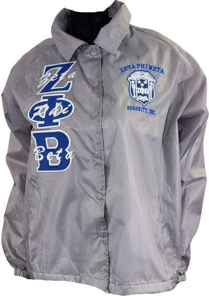Buffalo Dallas Zeta Phi Beta Crossing Line Jacket [Silver]