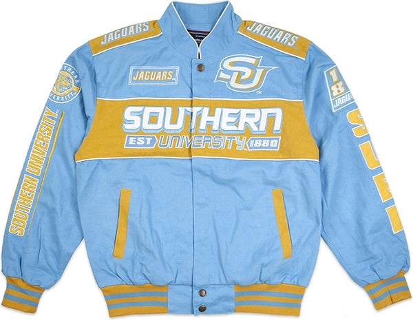 Big Boy Southern Jaguars S11 Mens Racing Twill Jacket [Sky Blue]