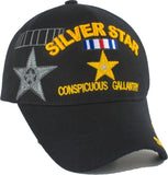 Silver Star Conspicuous Gallantry Shadow Mens Cap [Baseball Cap - Black]