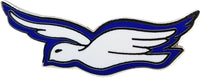 Zeta Phi Beta Dove Cloisonne Lapel Pin [Silver]