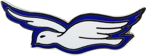 Zeta Phi Beta Dove Cloisonne Lapel Pin [Silver]