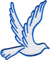 Zeta Phi Beta Dove Iron-On Patch [White]