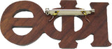 Iota Phi Theta Large Wood Letter Pin [Brown]