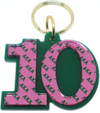 Alpha Kappa Alpha Color Mirror Line #10 Keychain [Green]
