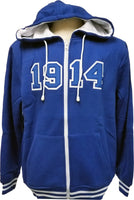 Buffalo Dallas Phi Beta Sigma 1914 Zip Hoodie [Blue]