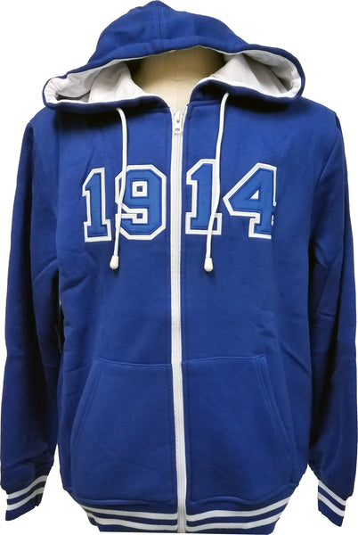 Buffalo Dallas Phi Beta Sigma 1914 Zip Hoodie [Blue]