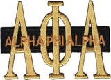 Alpha Phi Alpha Long Bar Iron-On Patch [Gold]