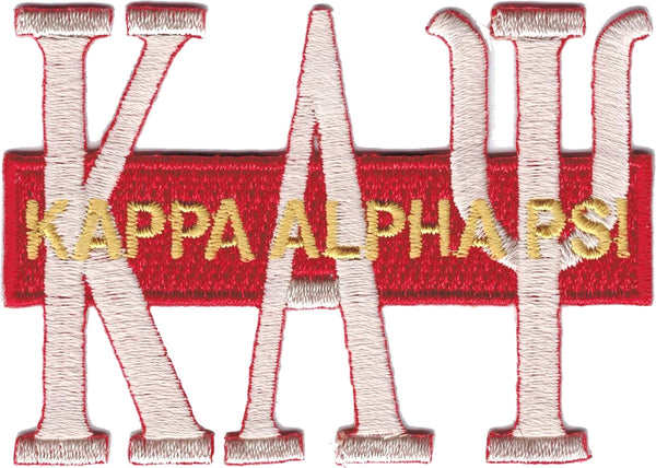 Kappa Alpha Psi Long Bar Iron-On Patch [Cream]
