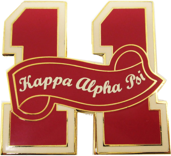 Kappa Alpha Psi 11 Founded Year Lapel Pin [Gold]