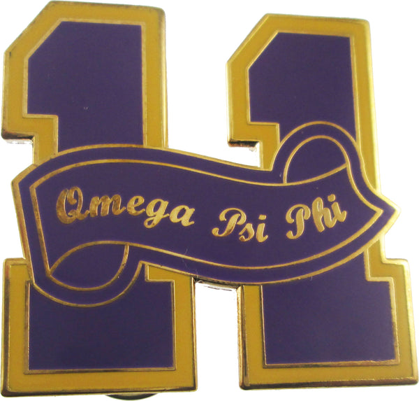 Omega Psi Phi 11 Founded Year Lapel Pin [Gold]