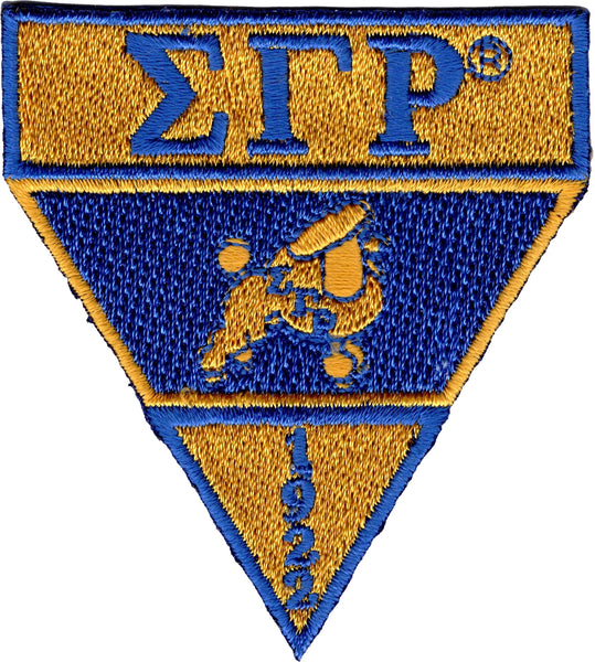 Sigma Gamma Rho Military Style Iron-On Patch [Gold]