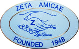 Zeta Phi Beta Amicae Founded 1948 Lapel Pin [Silver]
